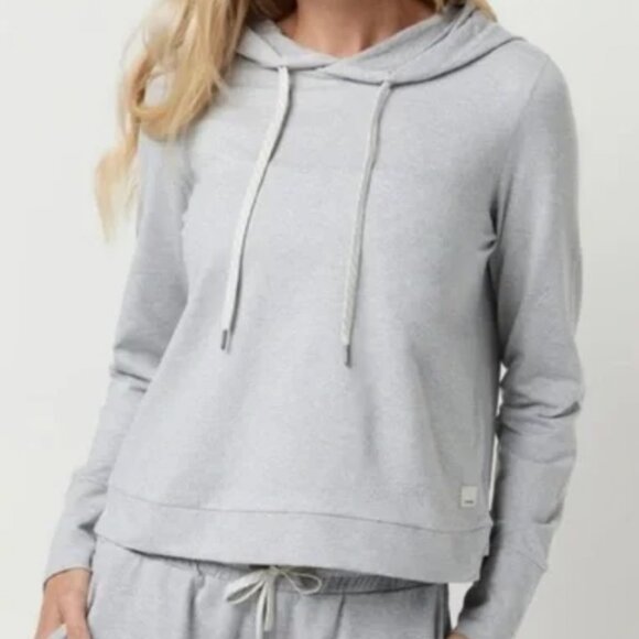 Vuori Halo Essential Hoodie Women Size L Light Grey - Picture 1 of 6
